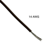 WIRE STRANDED 14AWG 100FT BROWN TC PVC FT1 600V 105C