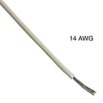 WIRE STRANDED 14AWG 18FT WHITE TC PVC FT1 600V 105C