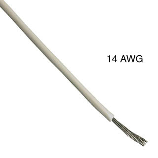 WIRE STRANDED 14AWG 100FT WHITE TC PVC FT1 600V 105C