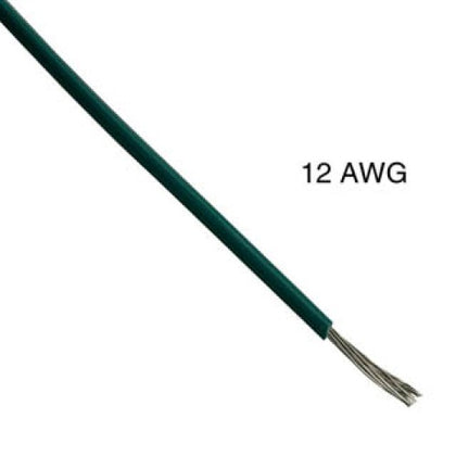 WIRE STRANDED 12AWG 100FT GREEN TC PVC FT1 600V 15C