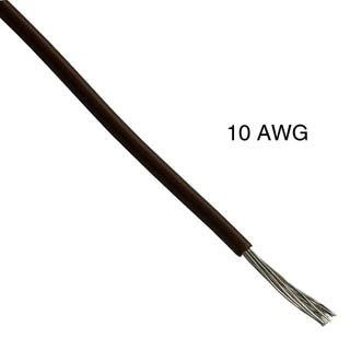 WIRE STRANDED 10AWG 100FT BROWN TEW PVC FT1 600V 105C