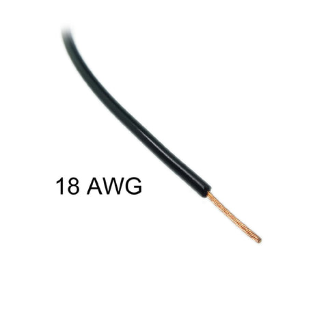 WIRE AUTOMOTIVE 18AWG 30M BLACK 12V STRANDED