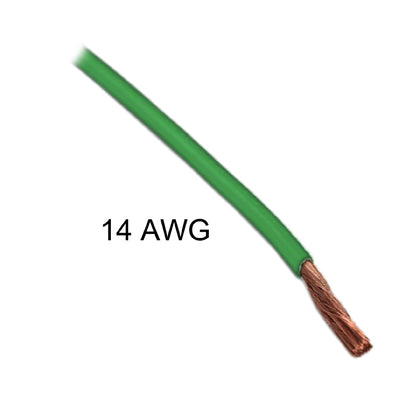 WIRE AUTOMOTIVE 14AWG 25FT GREEN