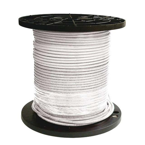 WIRE STRANDED 4AWG 500FT WHT MOISTURE RESISTANT 600V 105C