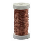 STEEL WIRE 24AWG 164FT BROWN