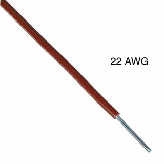 WIRE SOLID 22AWG 100FT BROWN TR64 TC PVC FT1 3V 15C