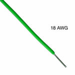 WIRE SOLID 18AWG 100FT GREEN TEW PVC FT1 600V 105C