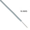 WIRE SOLID 18AWG 100FT GREY TEW PVC FT1 6V 15C