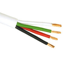 CABLE 4C 22AWG STR UNSH 500FT CMP PLENUM CL2 WHT