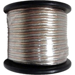 SPEAKER WIRE AWG 18 STD 250FT CLEAR PVC COPPER