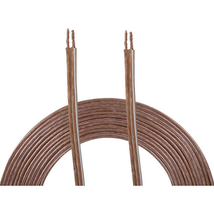 SPEAKER WIRE AWG 14 STD 100FT CLEAR OFC COPPER