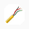 CABLE 4C 22AWG STR UNSH 500FT CMR YEL COIL