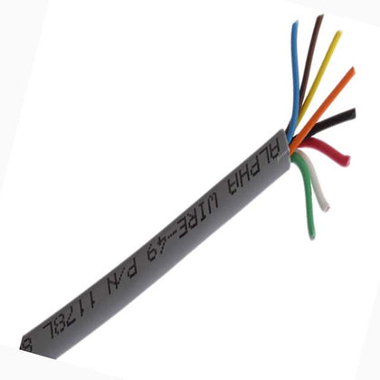 CABLE 8C 22AWG STR UNSH 500FT CMR GREY