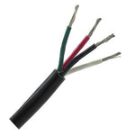 CABLE 4C 16AWG STR UNSH 1540FT 26TC 600V BLACK 0.36IN DIA FT1