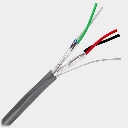 CABLE 2PR 22AWG STR INSH 500FT GRY 7TC CM 300V 60C PVC