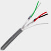 CABLE 2PR 22AWG STR INSH 500FT GRY 7TC CM 300V 60C PVC