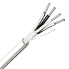 CABLE 2PR 22AWG STR SH FT6 900FT CMP PLENUM 75C 300V WHITE CUL
