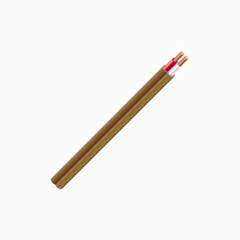 CABLE 2C 22AWG SOL UNSH 500FT CMR BRN COIL