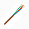 CABLE 4C 22AWG SOL UNSH 500FT BRN COIL