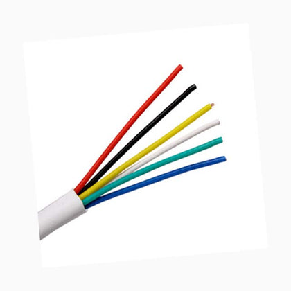 CABLE 6C 22AWG STR UNSH 1000FT CMR WHT