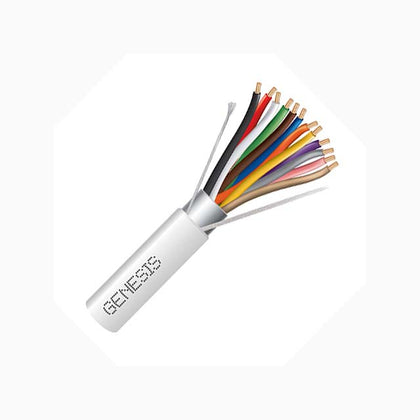 CABLE 12C 22AWG STR SHLD 1000FT CMR WHT