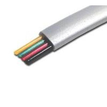 TELEPHONE FLAT CABLE UNSH 6C/28 AWG CAT3 GRY 1000FT