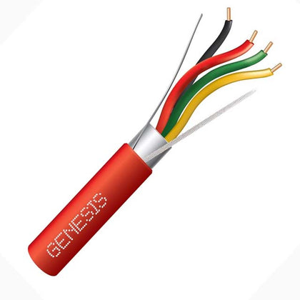 CABLE FIRE ALARM 16/4 SOL SHLD FPLR RISER 1000FT RED SPOOL