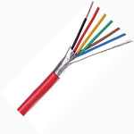 CABLE FIRE ALARM 18/6 SOL SHLD FPLP PLENUM 1000FT RED