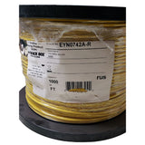 CABLE CAT5E FT4 SOL YEL 1000FT UTP 4P/24AWG CMR SPOOL GIGABASE