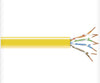 CABLE CAT5E FT4 SOL YEL 1000FT UTP 4P/24AWG CMR SPOOL GIGABASE