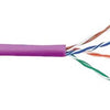 CABLE CAT5E FT4 STR PUR 1000FT UTP 4P/24AWG 350MHZ CM