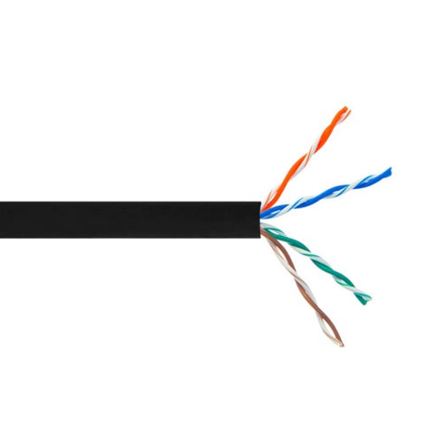 CABLE CAT6 FT4 BLK 1000FT CMR RISER UTP 23AWG