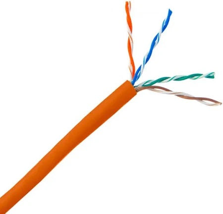 CABLE CAT6 CM STR ORANGE 1000FT 4P/24AWG