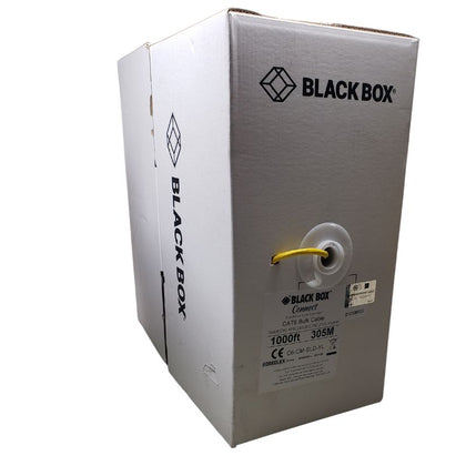 CABLE CAT6 CM SOL YEL 1000FT UTP 4P/24AWG 250MHZ