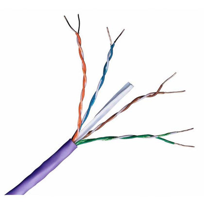 CABLE CAT5E FT4 SOL PUR 1000FT UTP CMR 4P/24AWG 350MHZ
