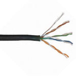 CABLE CAT6 SOL BLK WP 1000FT UTP 4P/23AWG 550MHZ DIRECT BURIA