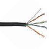 CABLE CAT6E SOL SH BLK WP 1000FT 4P/23AWG DIRECT BURIAL