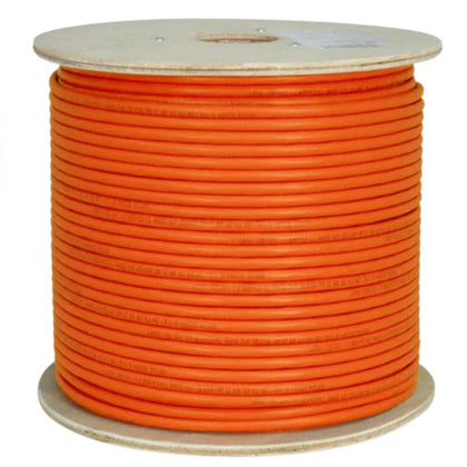 CABLE CAT6A ULTRATHIN FT4 STR ORG 1000FT 4P/28AWG SPOOL 10GIG