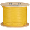 CABLE CAT6A ULTRATHIN FT4 STR YEL 1000FT 4P/28AWG SPOOL 10GIG