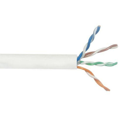 CABLE CAT6A ULTRATHIN FT4 STR wht 1000FT 4P/28AWG SPOOL 10GIG