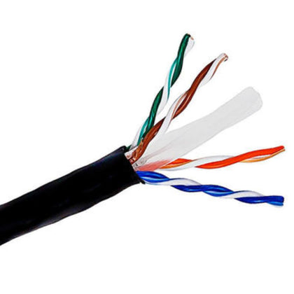 CABLE CAT6 FT6 SOL BLK 750FT CMP PLENUM 4PR/23AWG