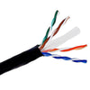 CABLE CAT6 FT6 SOL BLK 750FT CMP PLENUM 4PR/23AWG