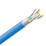 CABLE CAT5E FT6 SOL BLU SHLD 500 FT 4PR/24AWG F/UTP CMP PLENUM