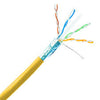 CABLE CAT6 STR SHLD CM YELLOW 1000FT 4PR/26AWG S/FTP