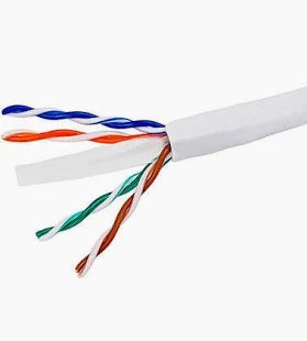 CABLE CAT6 STR SHLD CM WHITE 1000FT 4PR/26AWG S/FTP