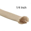 FIBERGLASS EXPANDABLE SLEEVE 1/4 INCH 10FT NATURAL 240 DEGREE CEL