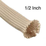 FIBERGLASS EXPANDABLE SLEEVE 1/2 INCH 10FT NATURAL 240 DEGREE CEL