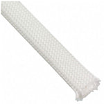 FIBERGLASS EXPANDABLE SLEEVE 1/4 INCH 10FT white 600 DEGREE CEL