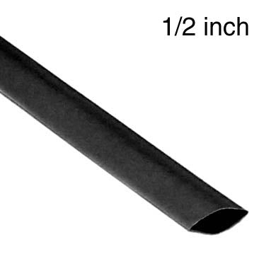 TUBING HST 1/2INX4FT SW BLK 2:1 600V 125C