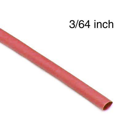 TUBING HST 3/64INX4FT SW RED 2:1